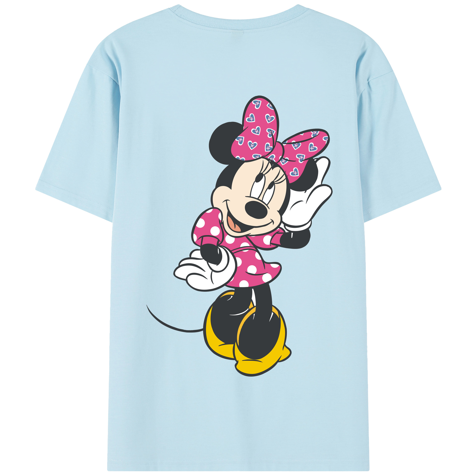 （画像用） ミッキーマウス Mickey Mouse 綿100％半袖Tシャツ（背面プリント）